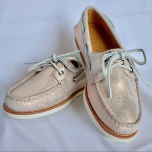 Sperry Gold Cup A/O Rose Gold Boat Shoe